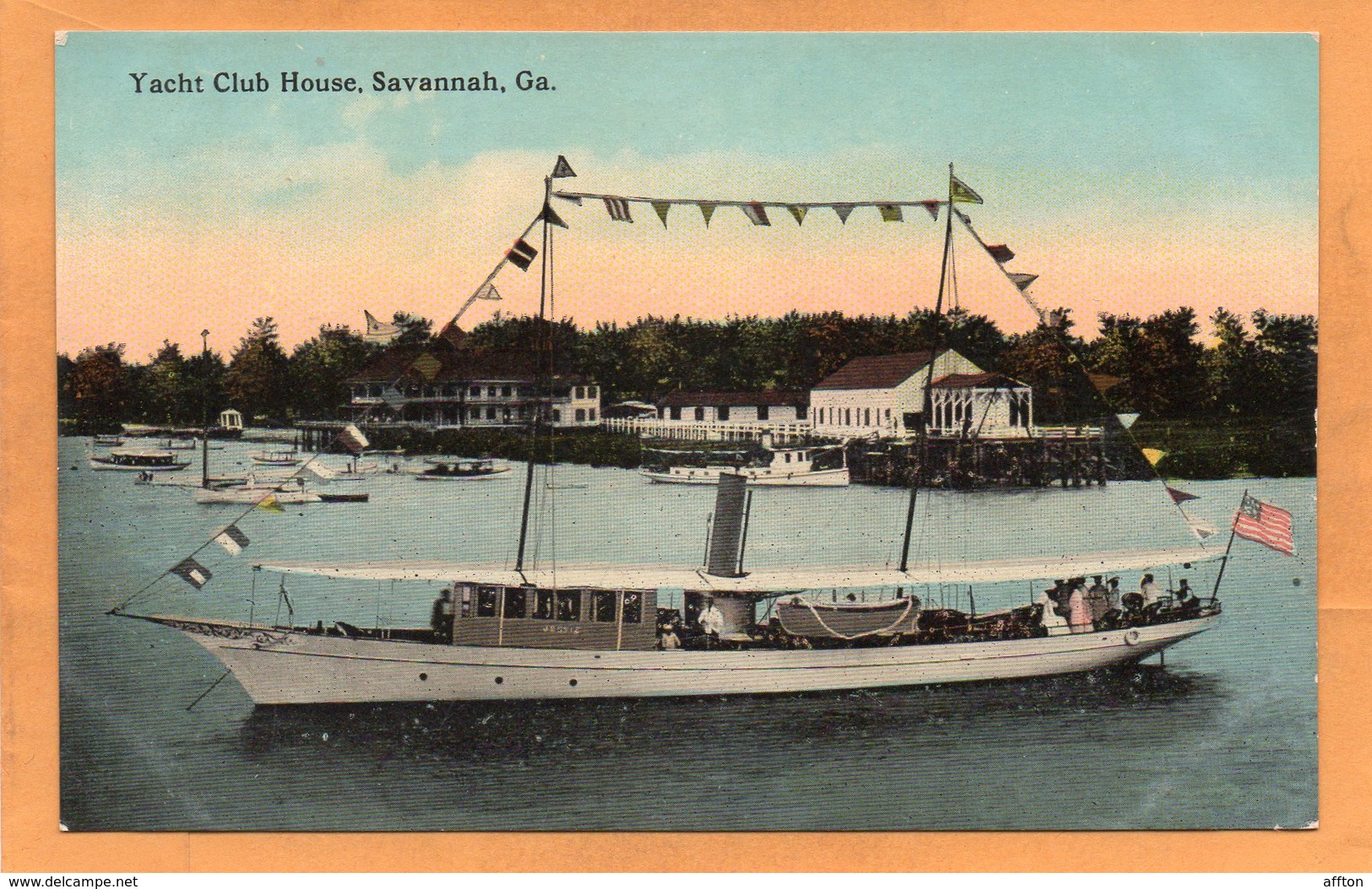 Savannah GA 1908 Postcard - Savannah