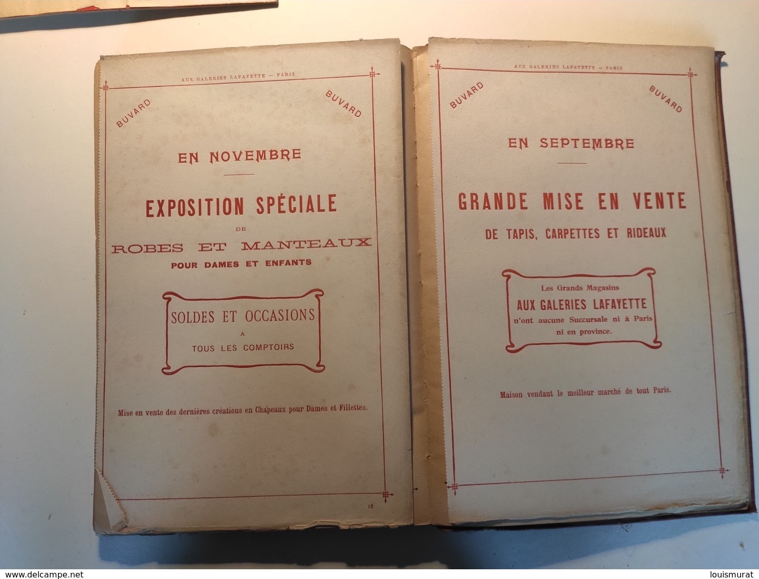 Agenda Buvard Des Galeries Lafayettes - 1904 - Nombreuses Illustrations Et Publicités - Non Annoté - Groot Formaat: 1901-20