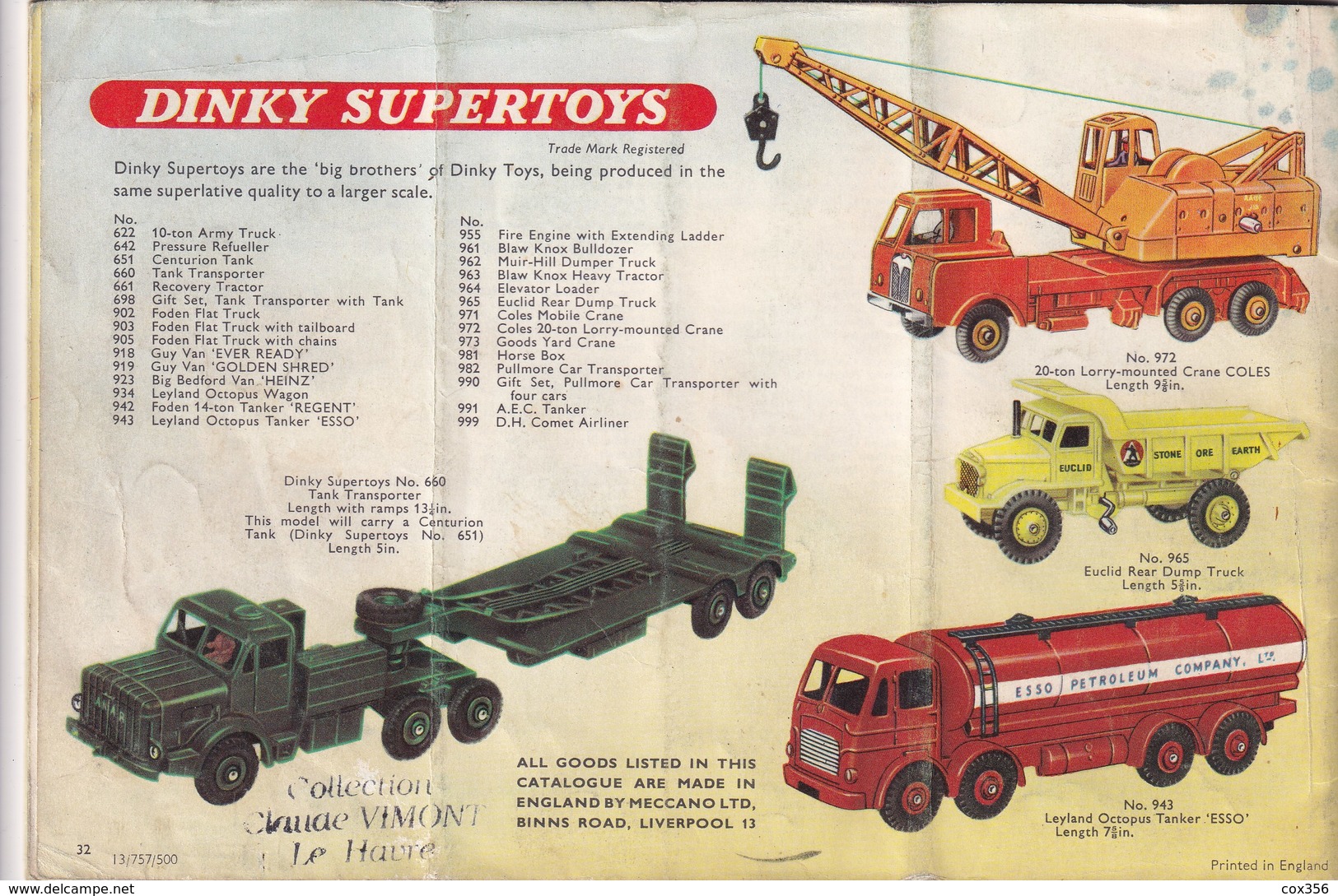 Revue MECCANO Toys of Quality 1957