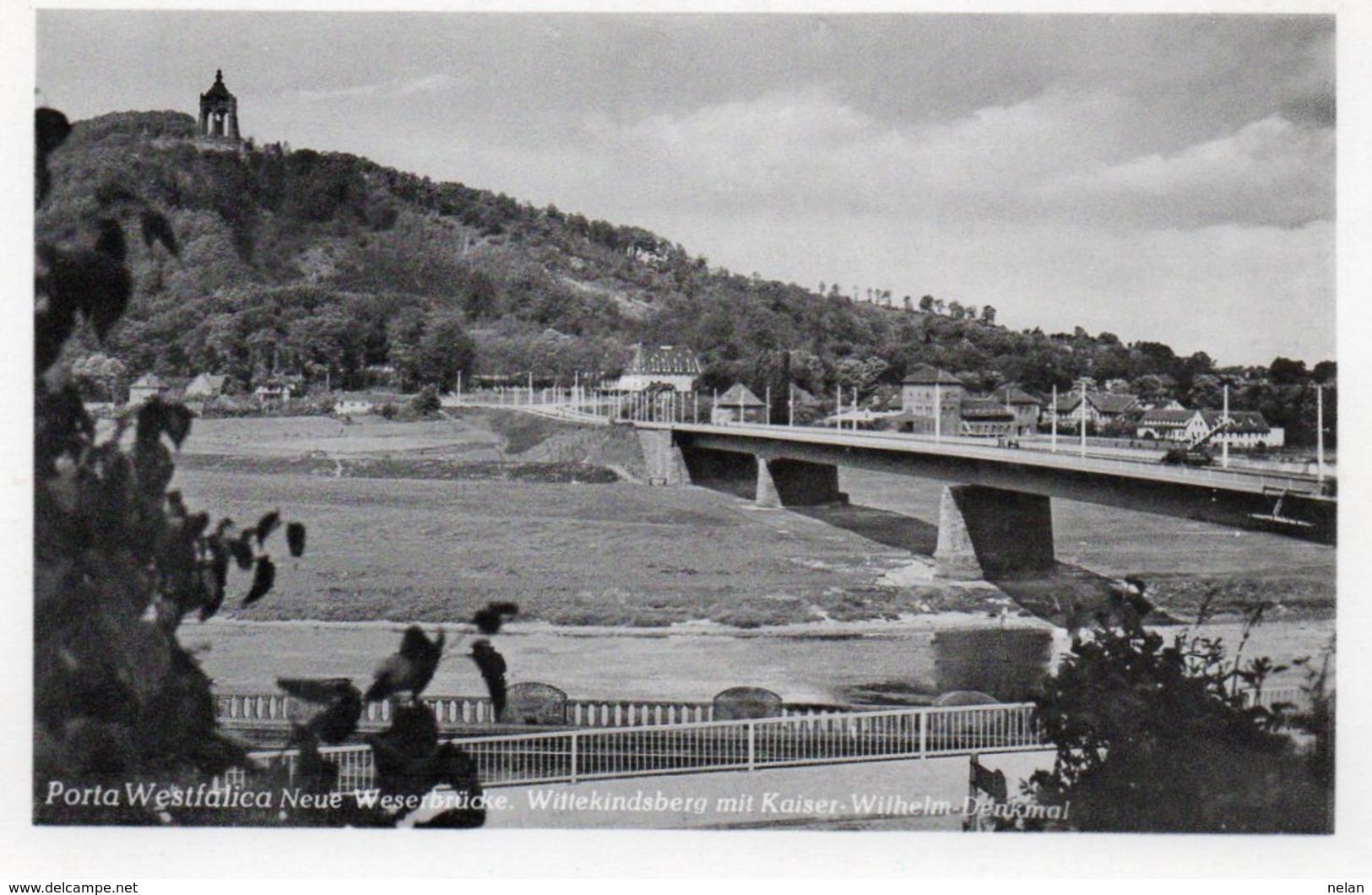 PORTA WESTFALICA-NEUE WESERBRUCKE-WITTEKINDSBERG MIT KAISER WILHEL - Porta Westfalica