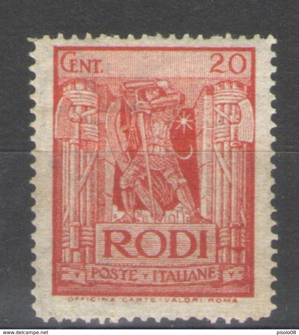 EGEO 1929 PITTORICA DENT. 11 20 CENT. ** MNH - Aegean (Autonomous Adm.)