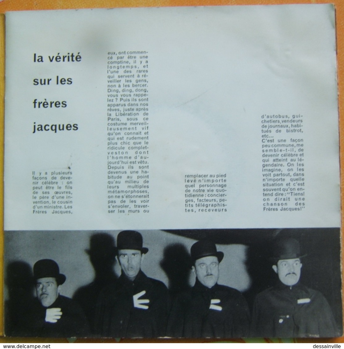 LES FRERES JACQUES - 45 Tours LIVRE DISQUE - Humor, Cabaret