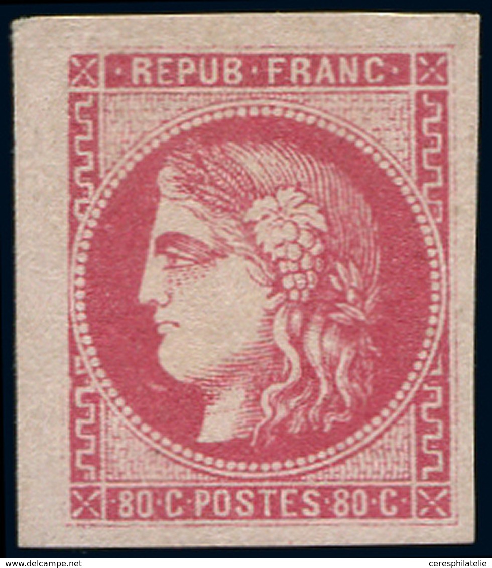 * EMISSION DE BORDEAUX - 49   80c. Rose, Grandes Marges, TB. C - 1870 Ausgabe Bordeaux