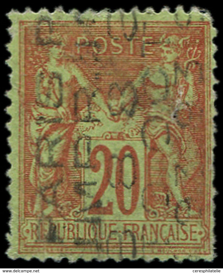 (*) PREOBLITERES - 18  Sage, 20c. Brique Sur Vert, Défx Comme Souvent, TB - 1893-1947