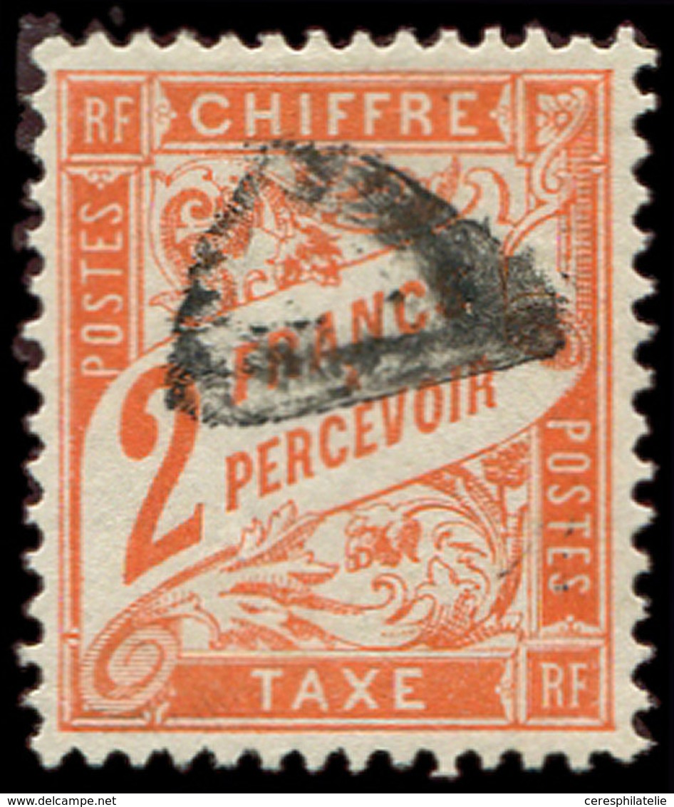 TAXE - 41   2f. Rouge-orange, Obl., TB - 1859-1959 Used