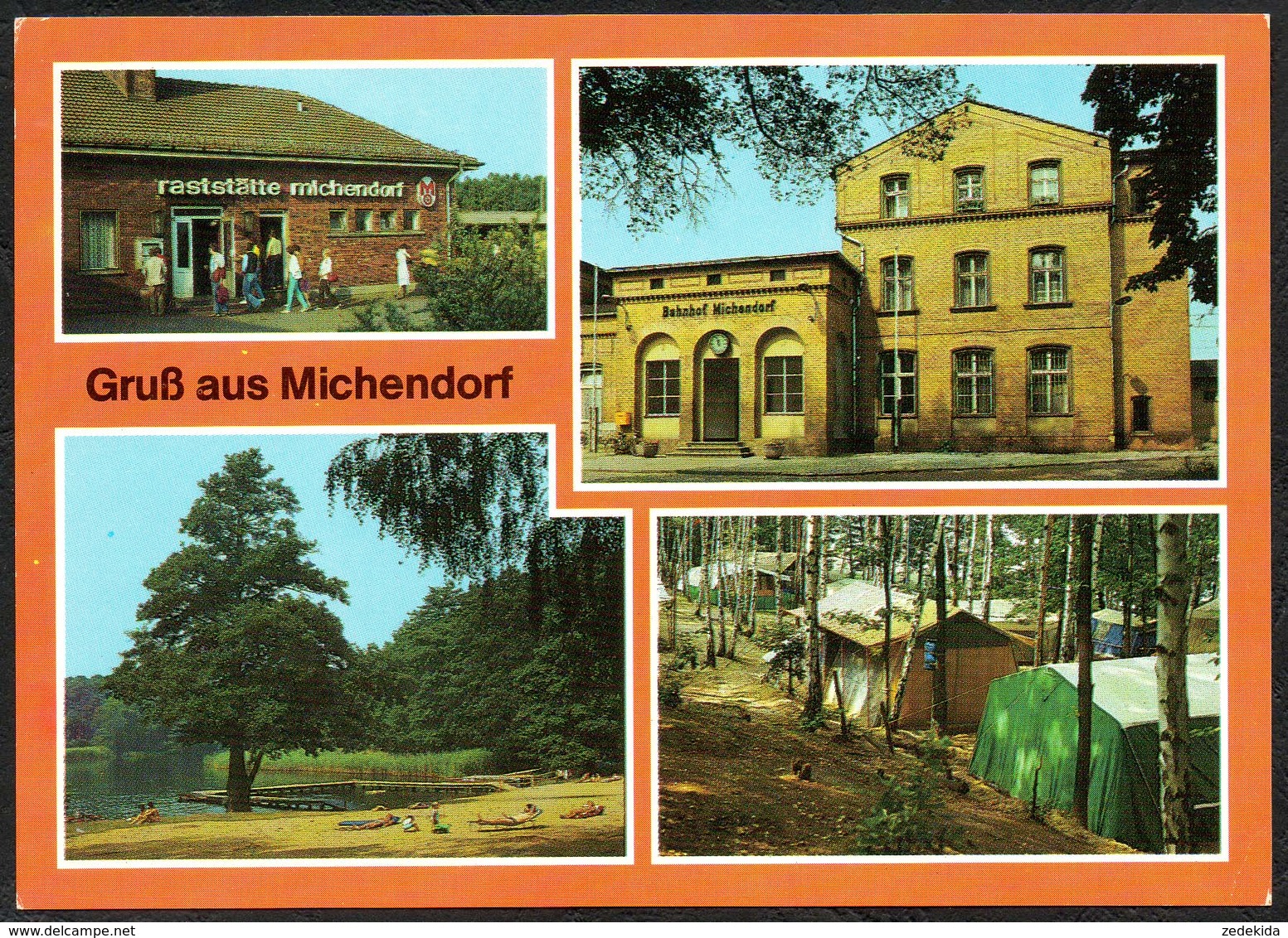 D2974 - TOP Michendorf Bahnhof Campingplatz D 137 - Bild Und Heimat Reichenbach - Michendorf