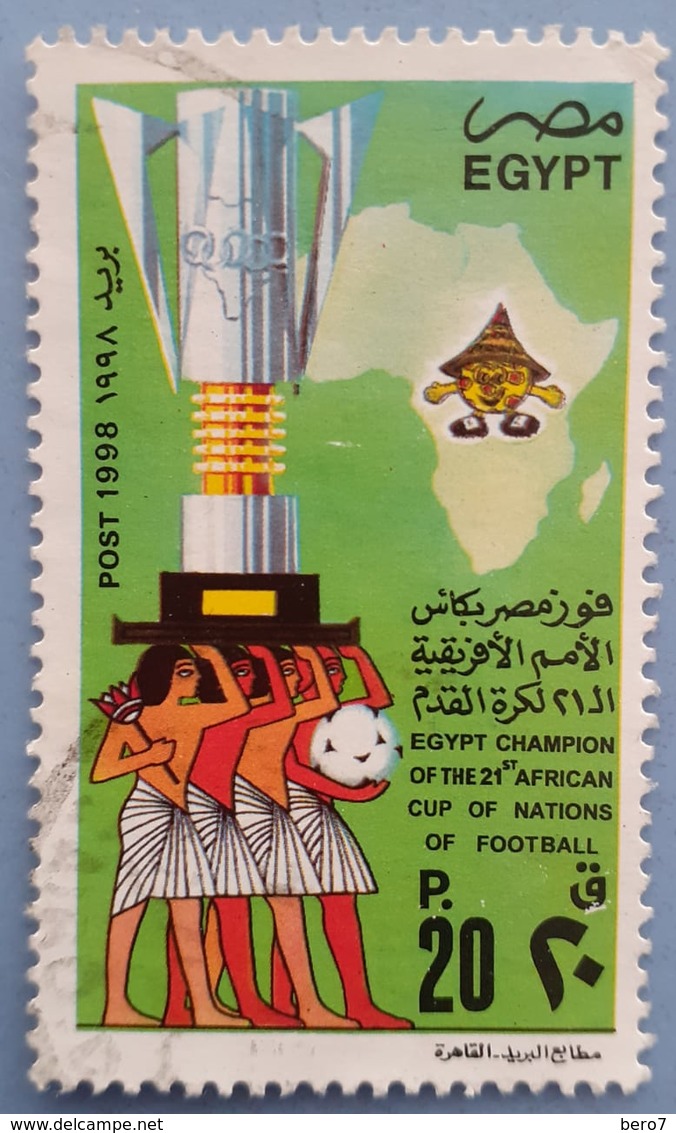 Egypt 1998 Victory Of Egypt In 21st African Nations Cup Football Championship[USED] (Egypte) (Egitto) (Ägypten) (Egipto) - Gebraucht