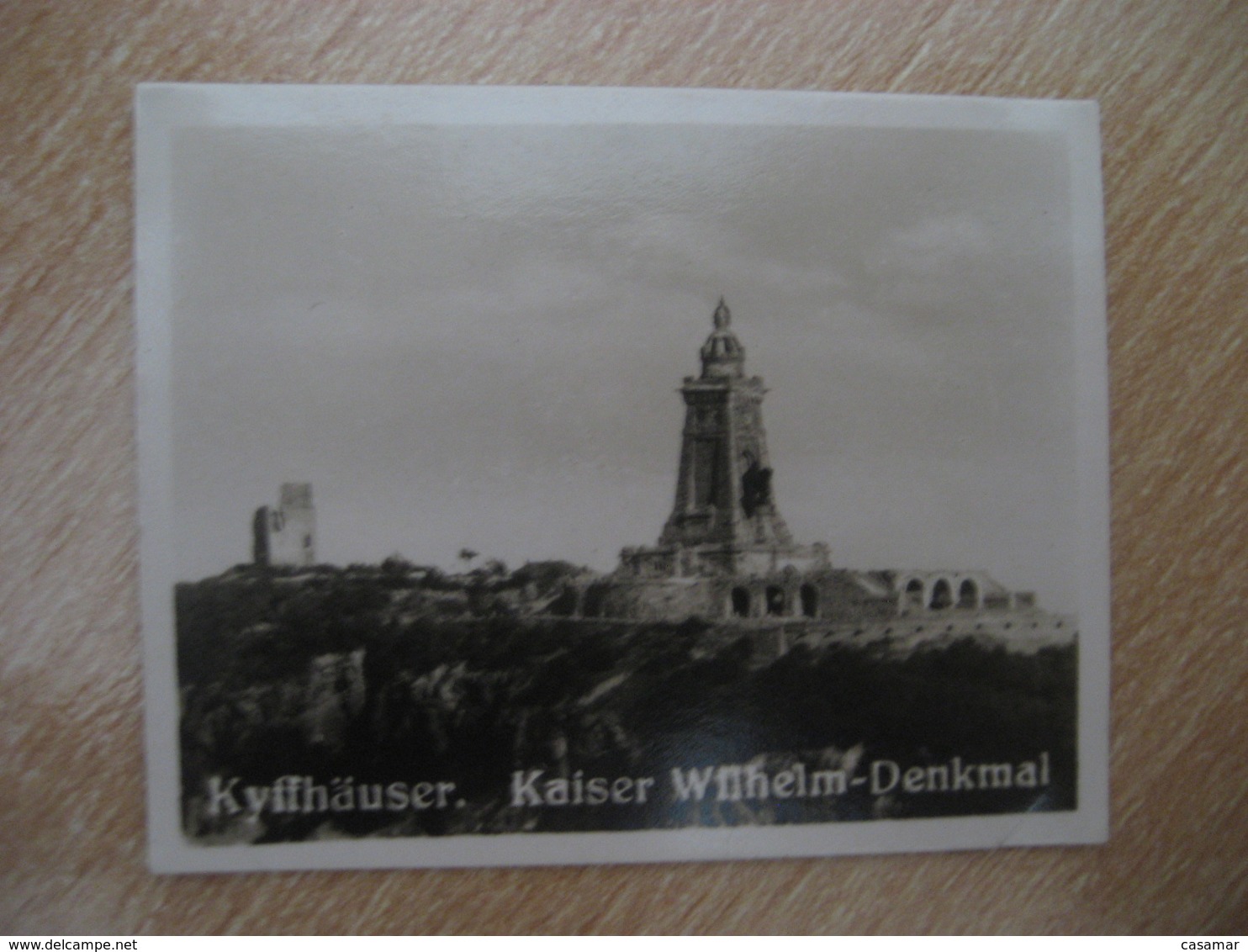 KYFFHAUSER Kaiser Wilhelm-Denkmal Bilder Card Photo Photography (4x5,2cm) Harz Mountains GERMANY 30s Tobacco - Non Classés