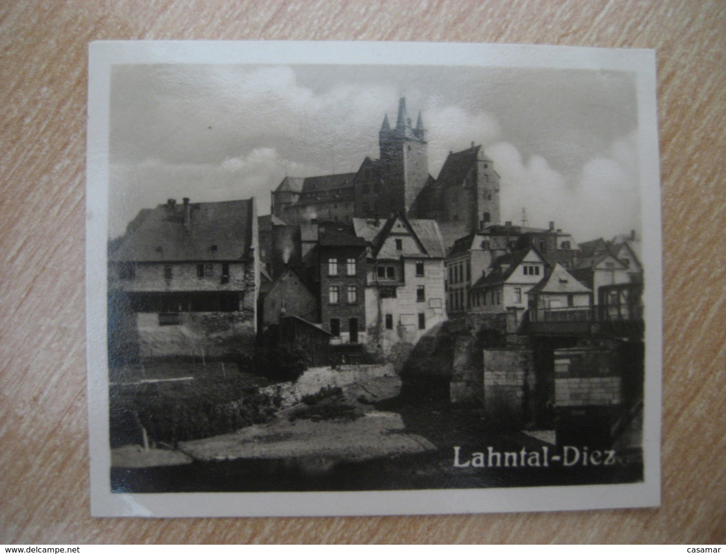 DIEZ Castle Bilder Card Photo Photography (4x5,2cm) Lahntal GERMANY 30s Tobacco - Non Classés