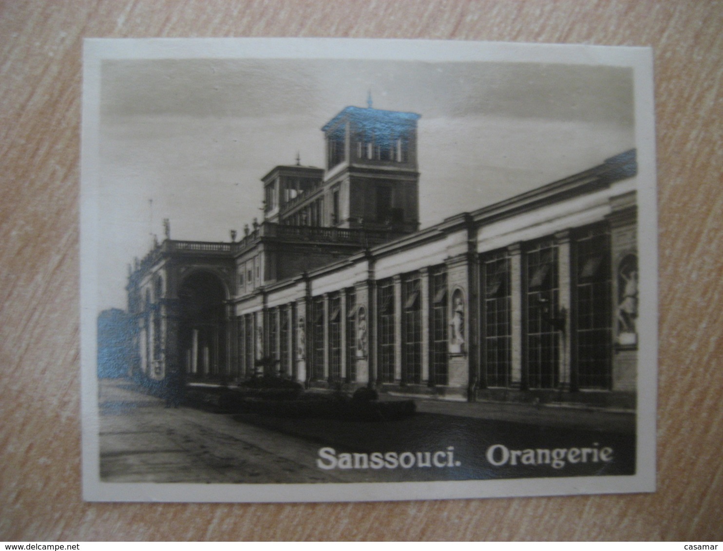 SANSSOUCI Orangerie Bilder Card Photo Photography (4x5,2cm) Brandenburg GERMANY 30s Tobacco - Non Classificati