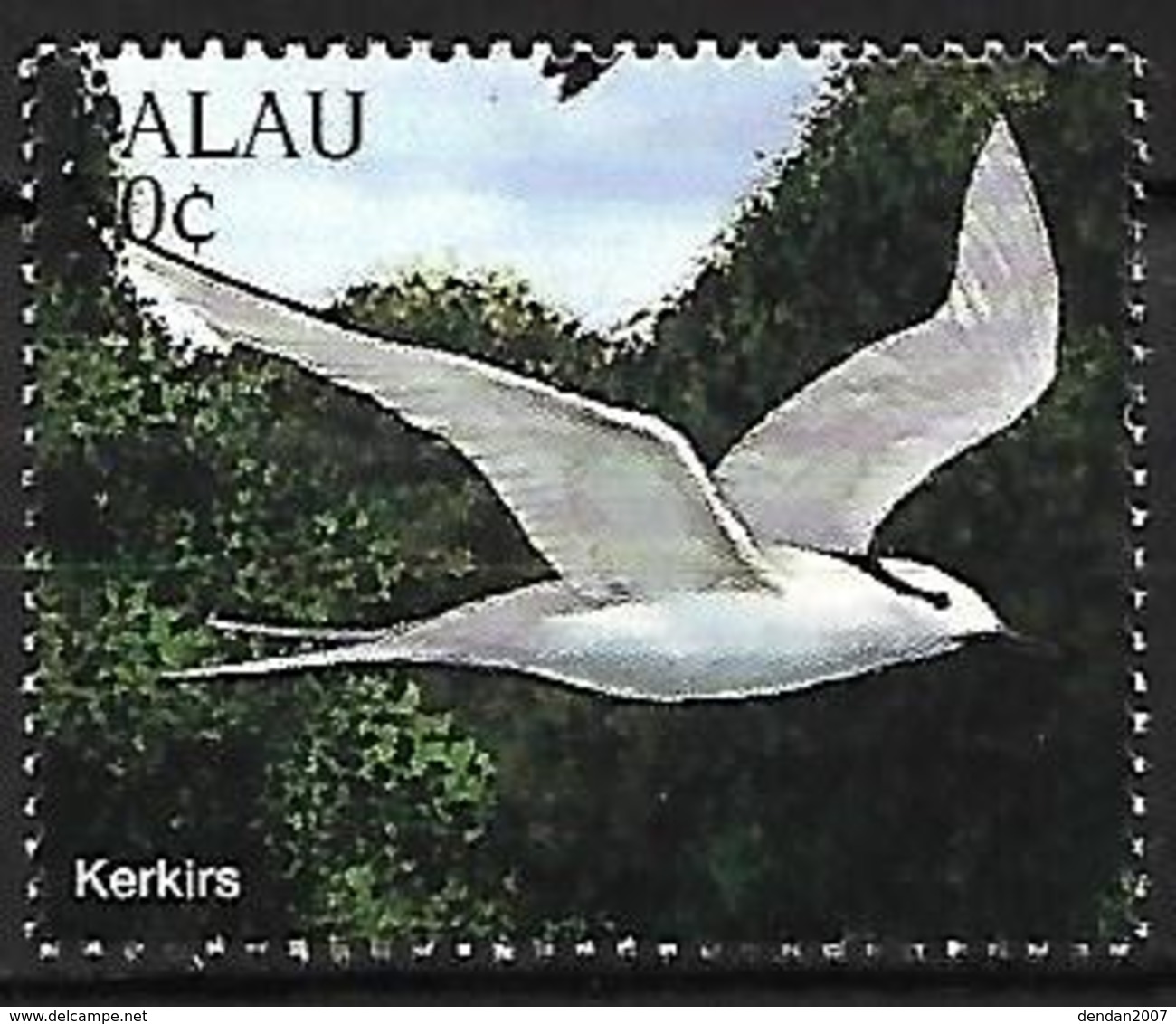 PALAU - MNH 1996 - (name Of The Bird In The Laguage Of Palau) -       Black-naped Tern  -  Sterna Sumatrana - Mouettes