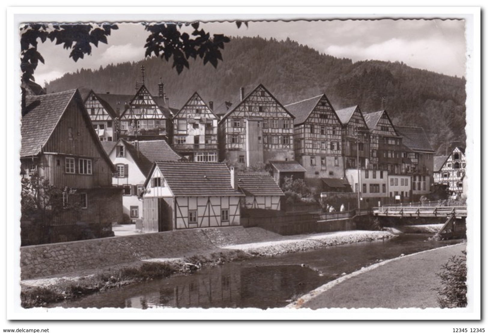 Schiltach Im Schwarzwald, Partie An Der Kinzig ( Right Site Above Small Fold ) - Schiltach