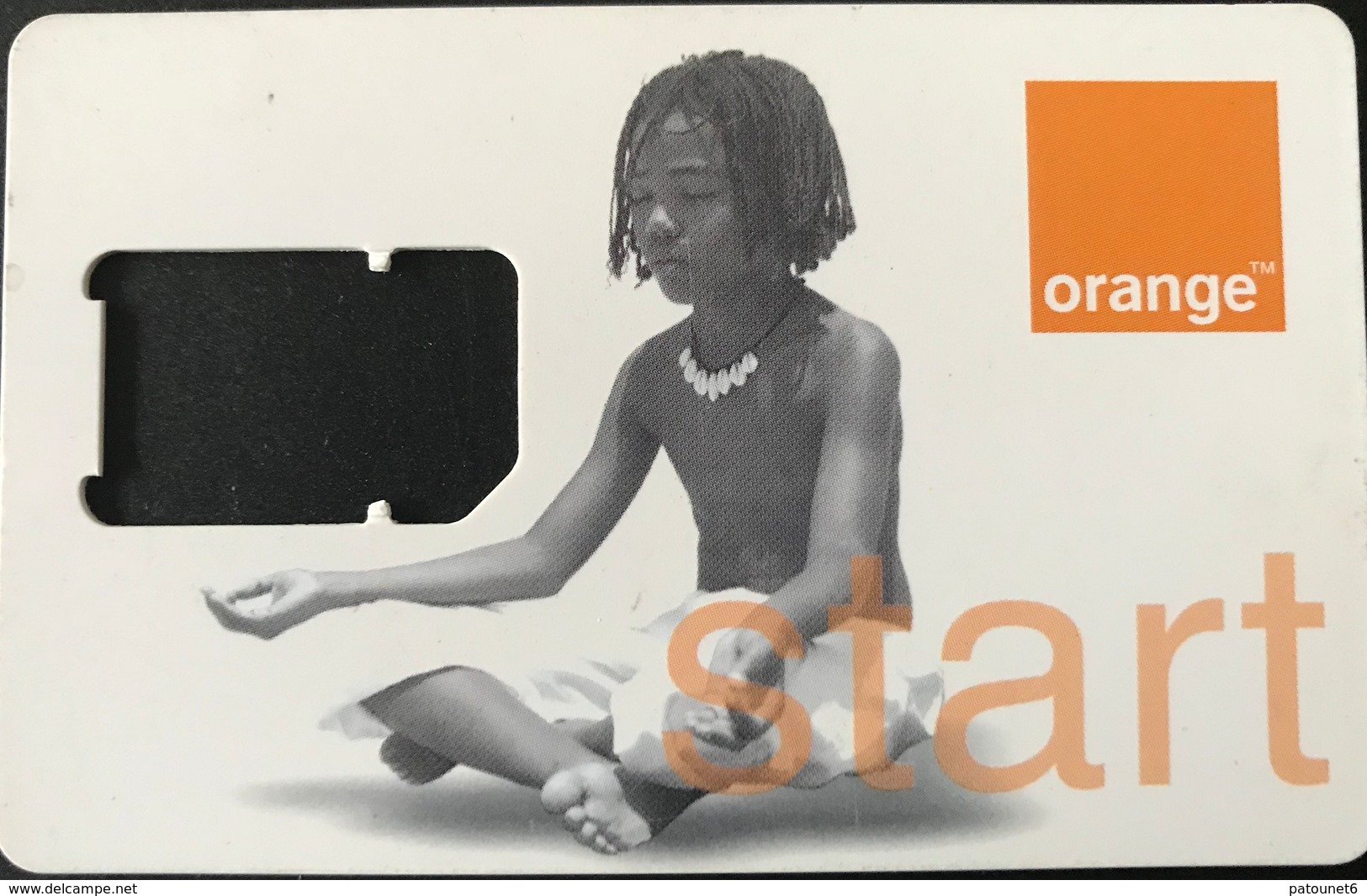 ANTILLES FRANCAISES  - France Caraïbe Mobiles -  Carte SIM Orange " Start "  -  Coque Vide (sans Puce) - Antillen (Frans)