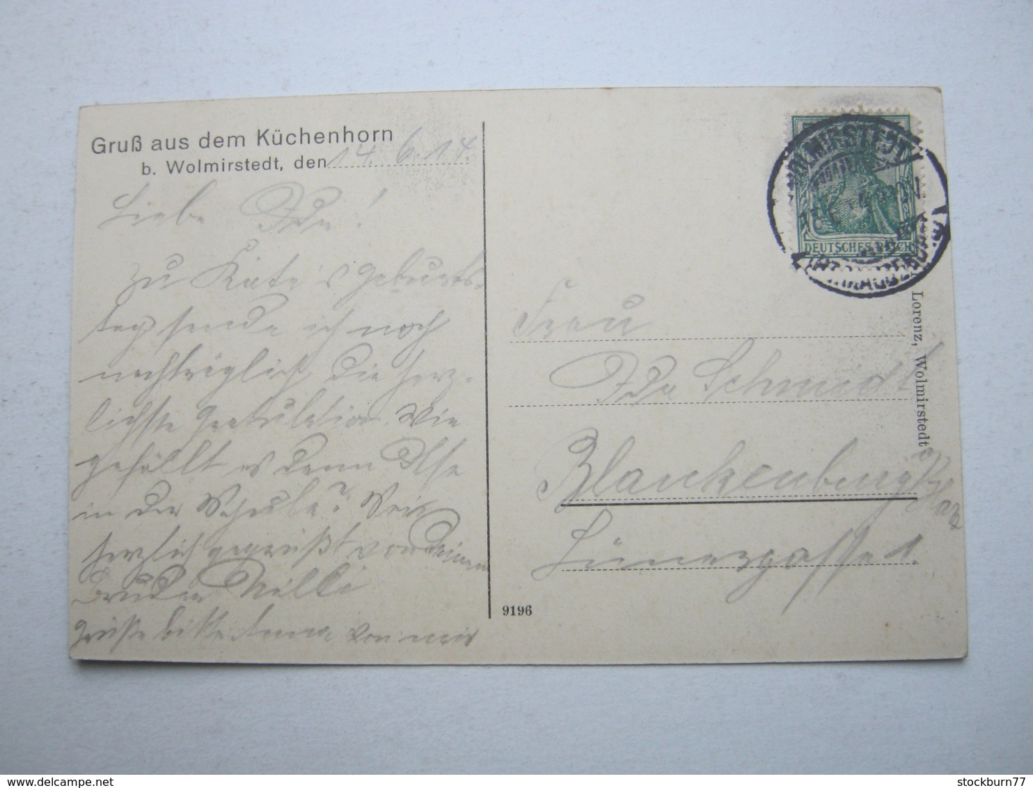 Wolmirstedt, Gasthaus Küchenhorn, Seltene Karte Um 1914 - Wolmirstedt