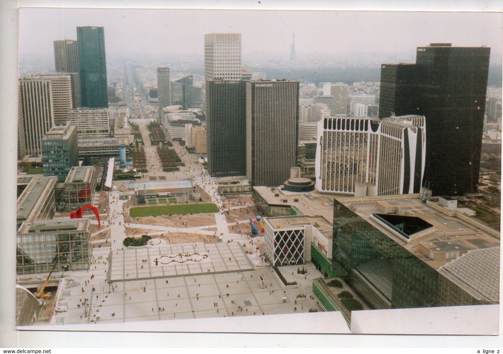 REF 455 : Photo Originale Format CPM La Défense Vue Prise De La Grande Arche Fev 1990 - La Defense