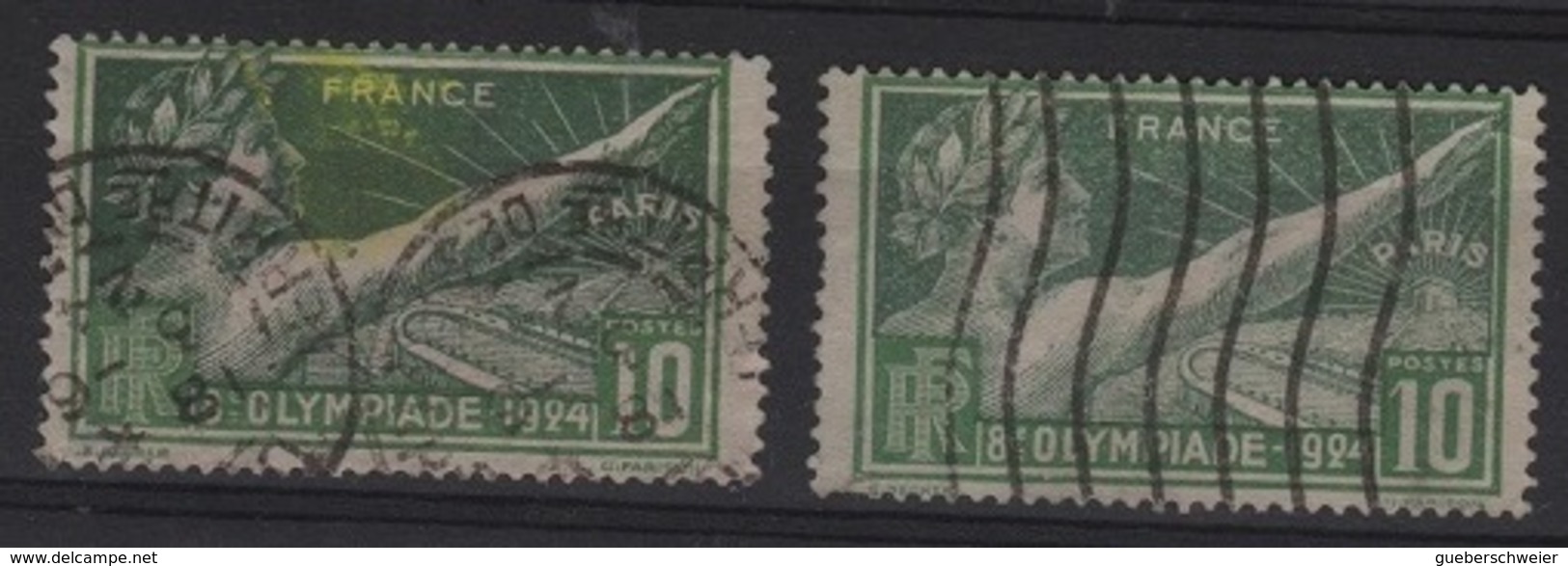 FR 1033 - FRANCE N° 183 Obl. Jeux Olympiques De Paris Variété Tache Jaune Dans Le Rayon De Soleil - Used Stamps