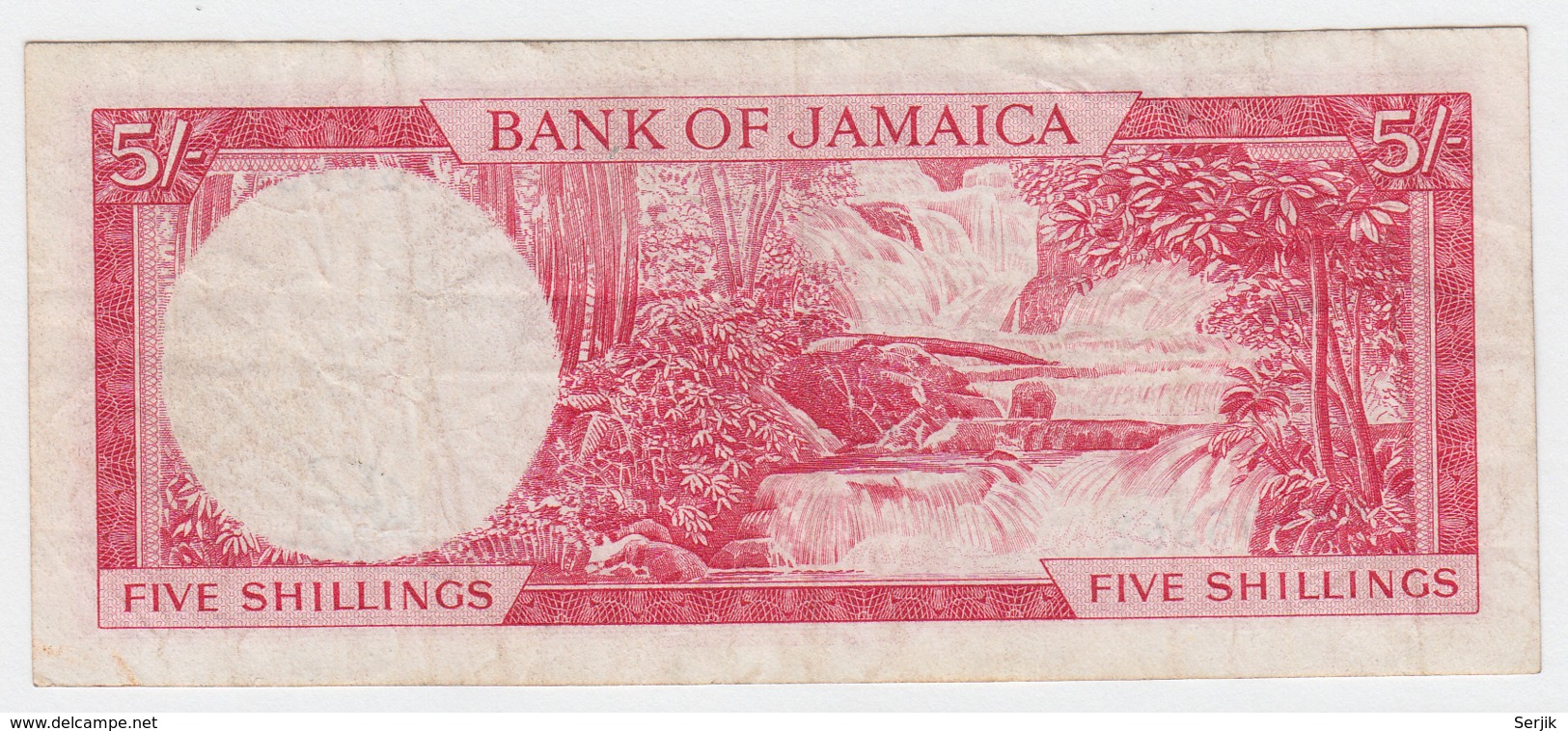 JAMAICA 5 Shillings 1960 (1964) VF Pick 51Aa 51A A - Jamaica