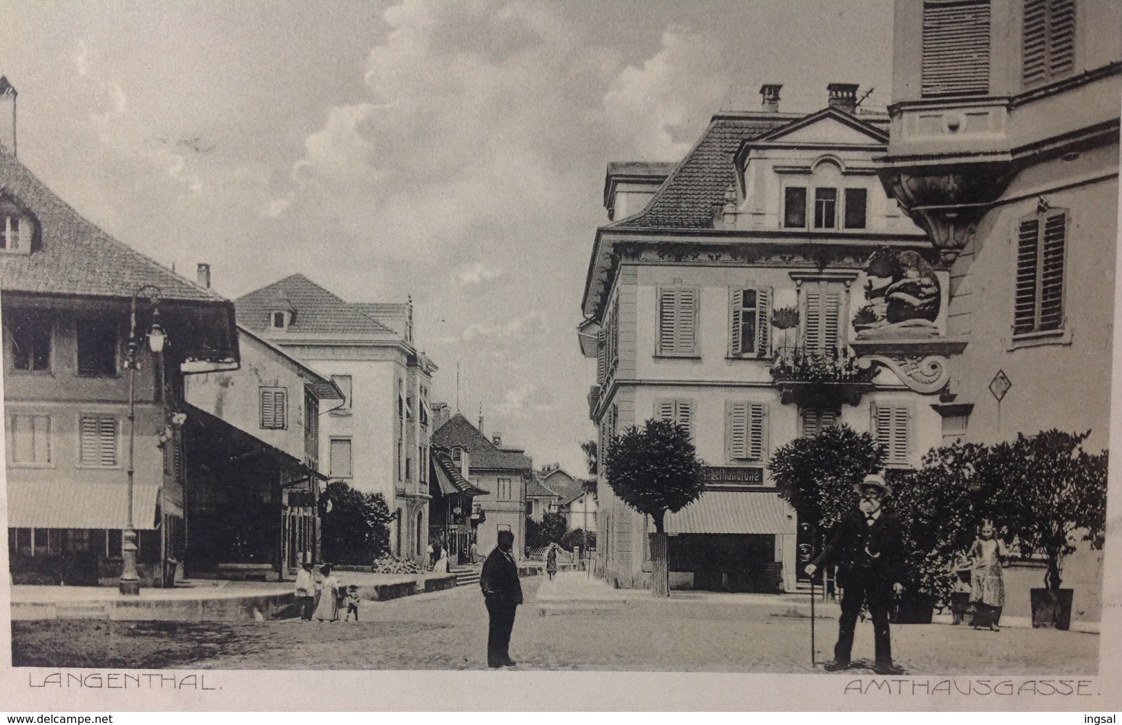 Switzerland......LANGENTHAL.....Amthausgasse..... " Street Scene"....ca. 1900/10 - Langenthal