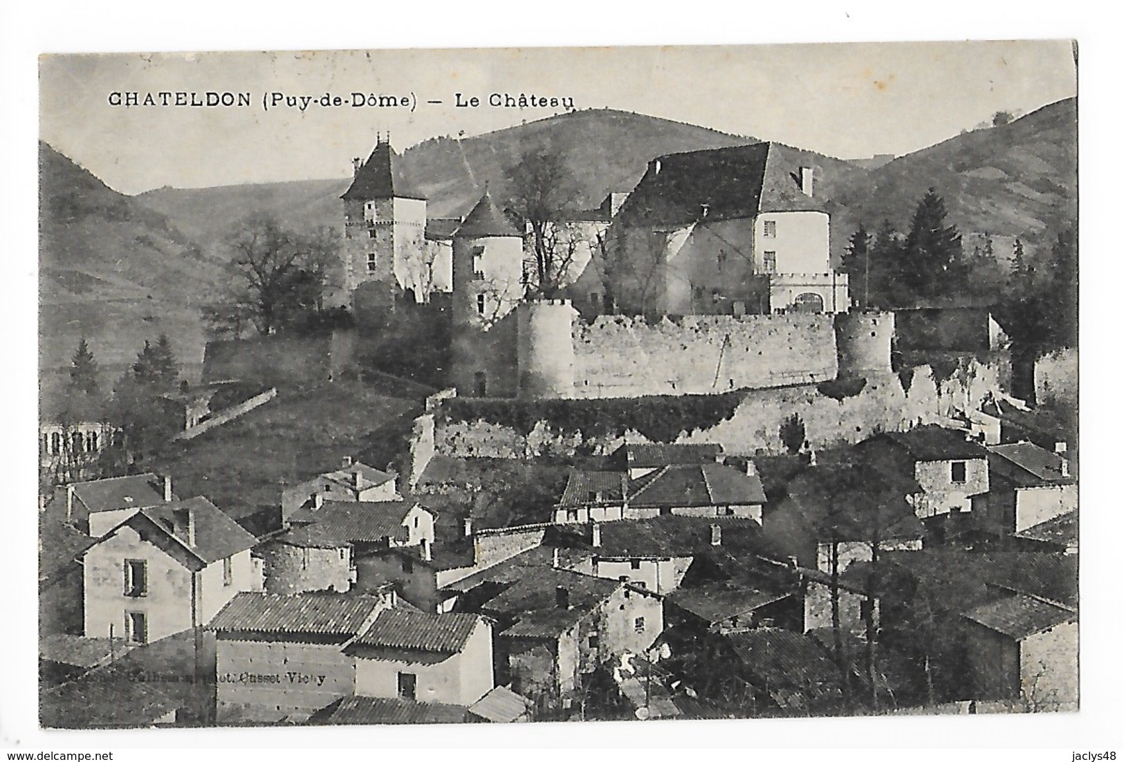 CHATELDON  (cpa 63)  Le Château   -  L 1 - Chateldon