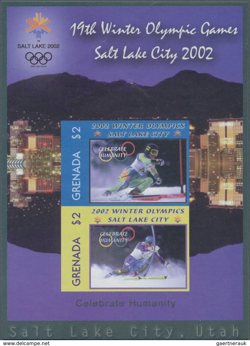 Thematik: Olympische Spiele / Olympic Games: 2002, GRENADA: Winter Olympics Salt Lake City Complete - Other & Unclassified