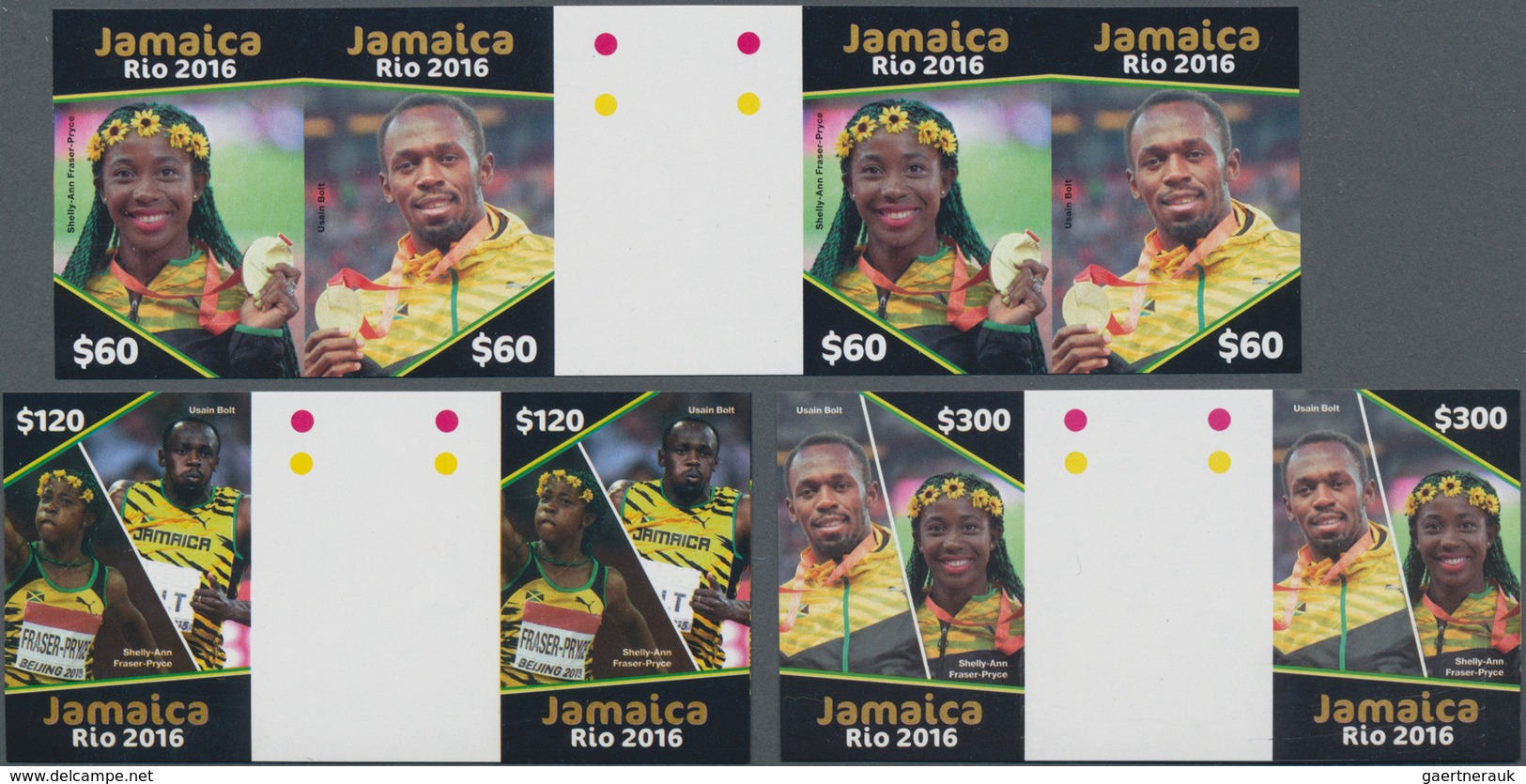 Thematik: Olympische Spiele / Olympic Games: 2016, JAMAICA: Summer Olympics Rio De Janeiro Complete - Other & Unclassified