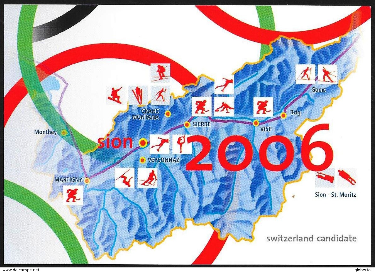 Svizzera/Switzerland/Suisse: Intero, Stationery, Entier, Cerchi Olimpici, Olympic Circles, Cercles Olympiques - Winter 1998: Nagano