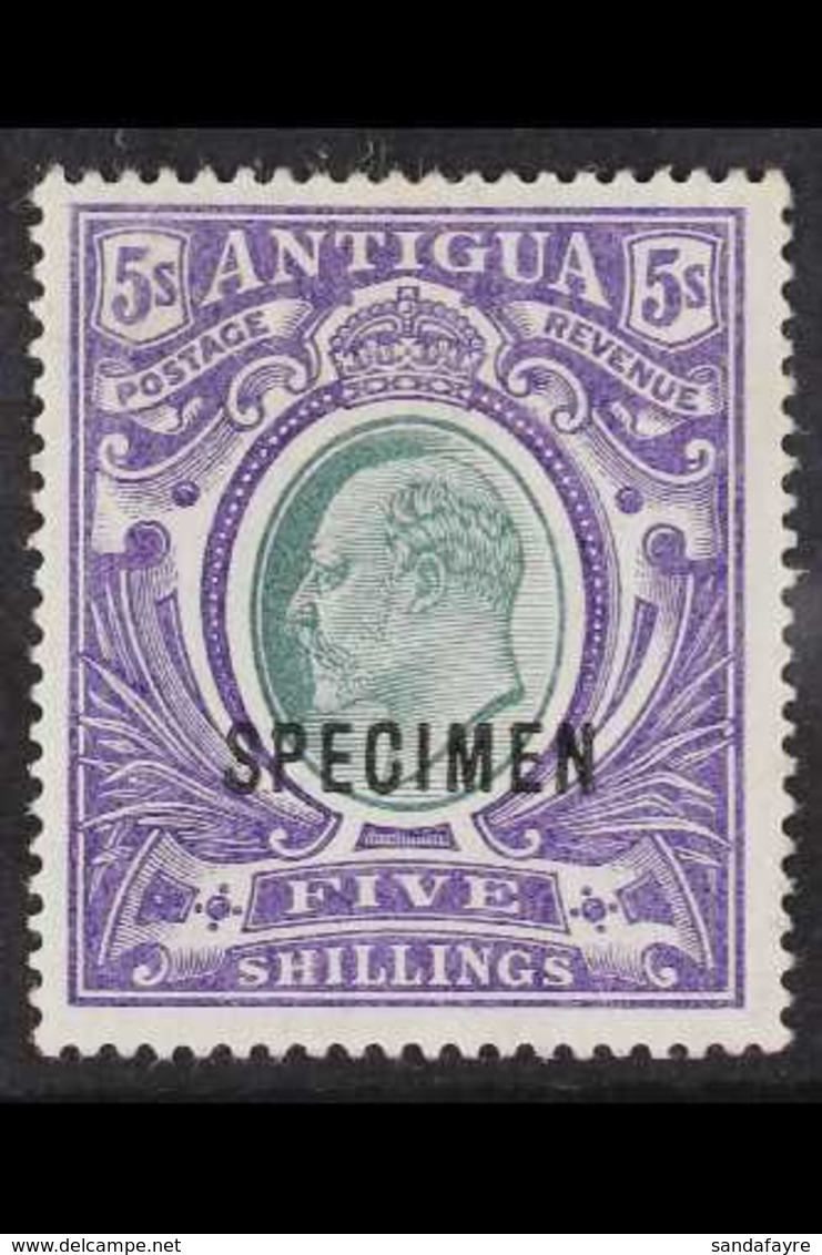 1903-07 (wmk CC) KEVII 5s Grey-green And Violet With "SPECIMEN" Overprint, SG 40s, Fine Mint. Fresh And Attractive. For  - Altri & Non Classificati