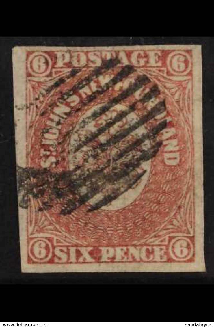 1862 6d Rose Lake, SG 20, Very Fine Used With Good To Large Margins All Round & Neat, Barred Cancellation. For More Imag - Altri & Non Classificati