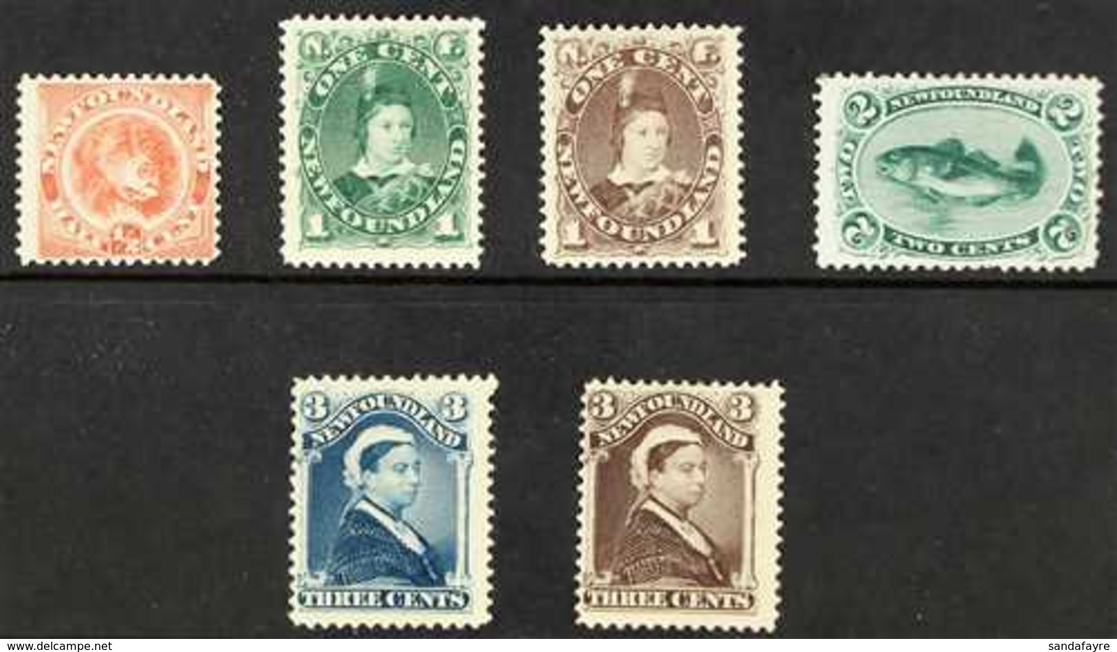 1896 Re-issue Set Complete, SG 62/65a, Very Fine Mint. Lovely Bright Colours. (6 Stamps) For More Images, Please Visit H - Altri & Non Classificati