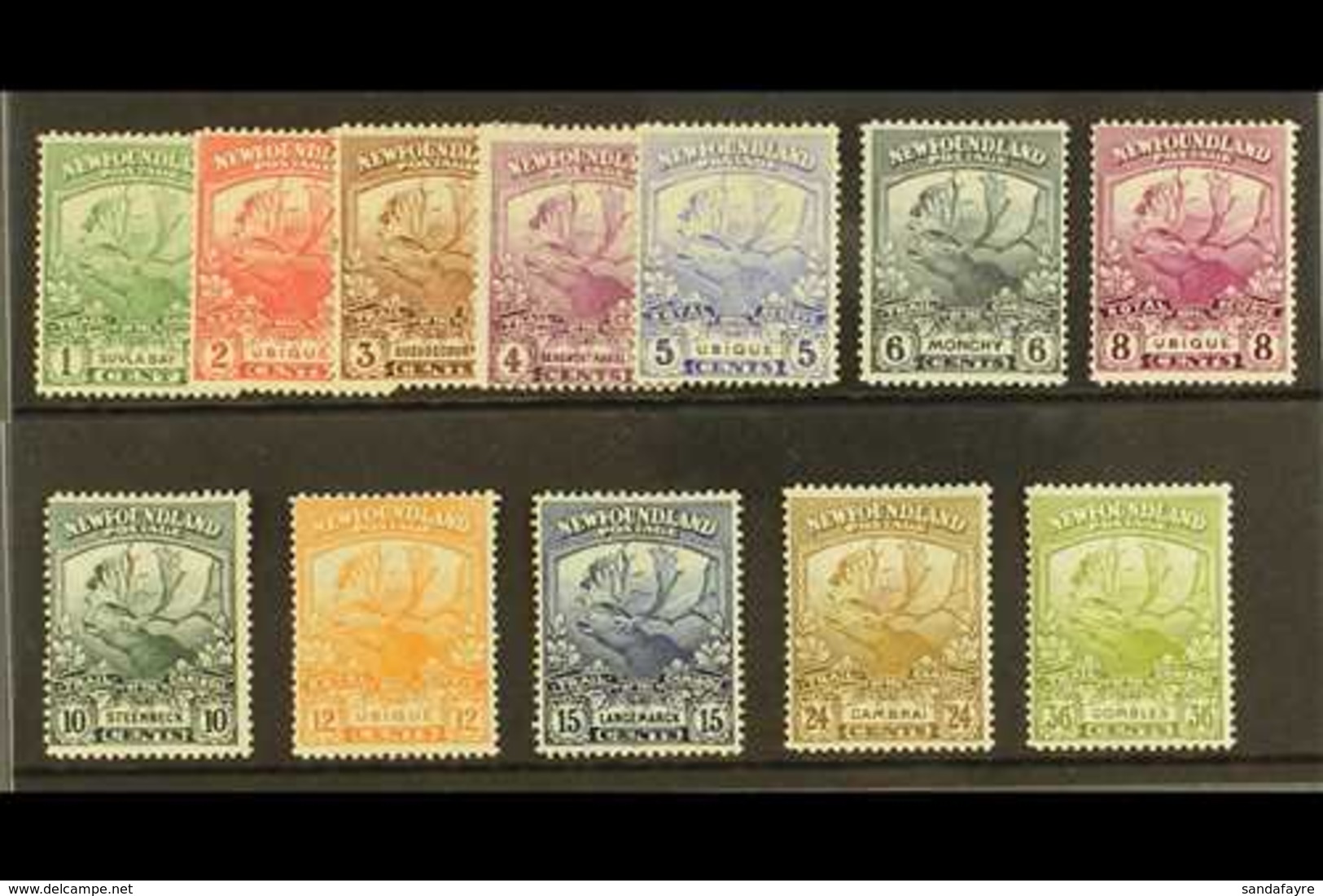 1919 Caribou Set Complete, SG 130/41, Very Fine Mint (12 Stamps) For More Images, Please Visit Http://www.sandafayre.com - Altri & Non Classificati