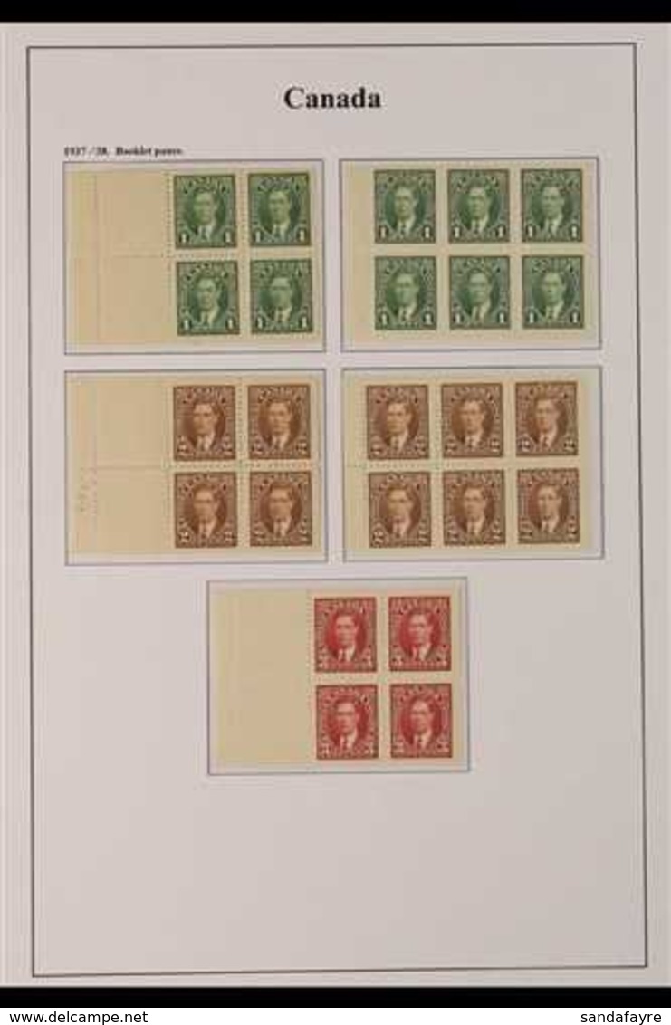 1937 - 51 KGVI NHM BOOKLET PANES COLLECTION. An ALL DIFFERENT, Never Hinged Mint Collection Of KGVI Booklet Panes Presen - Altri & Non Classificati