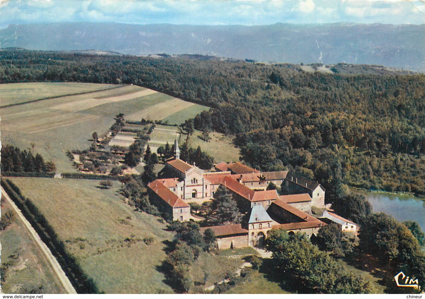 VUE GENERALE AERIENNE DE L'ABBAYE DE CHAMBARAND ROYBON - Roybon