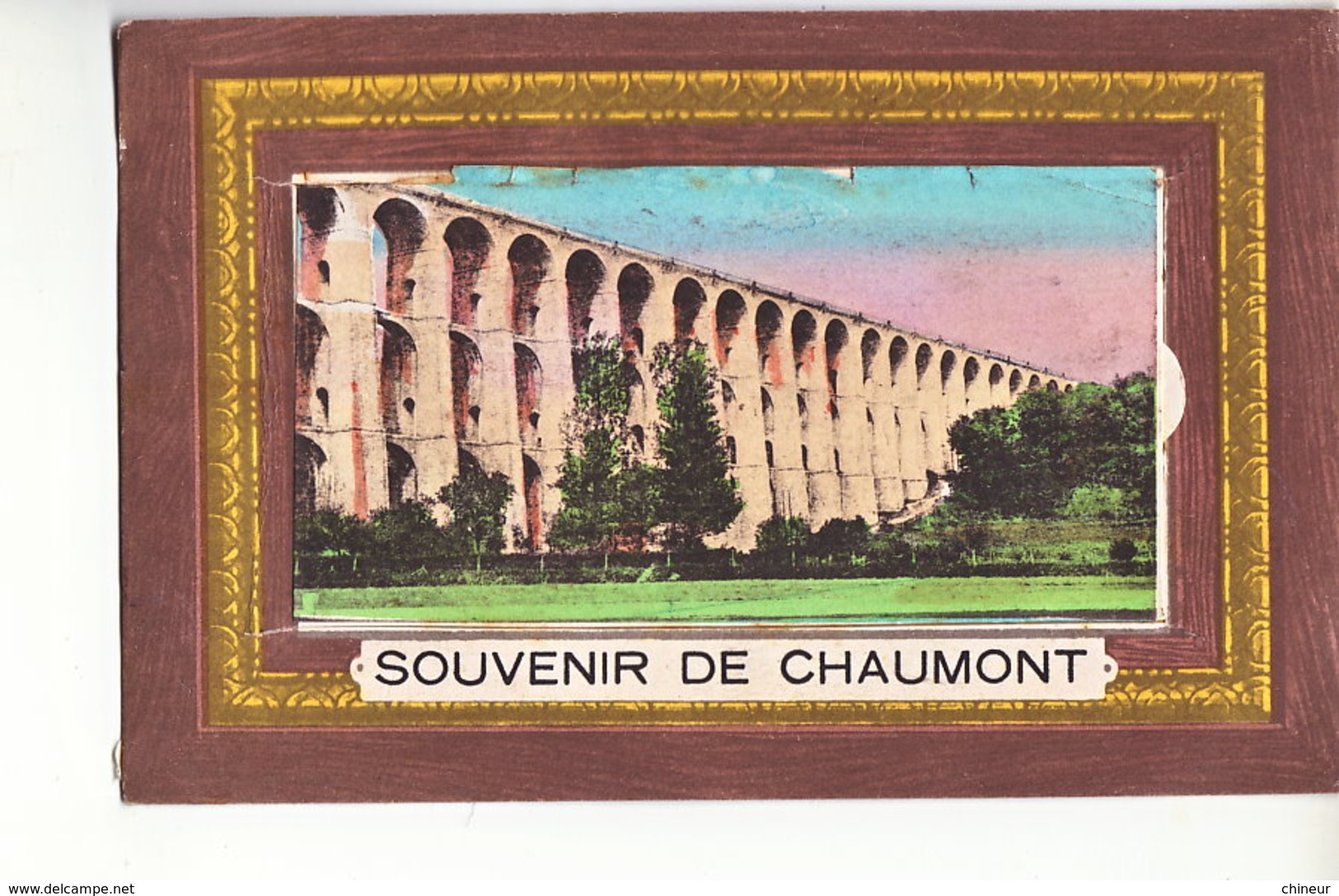 SOUVENIR DE CHAUMONT CARTE A SYSTEME 10 VUES NOIR ET BLANC - Chaumont