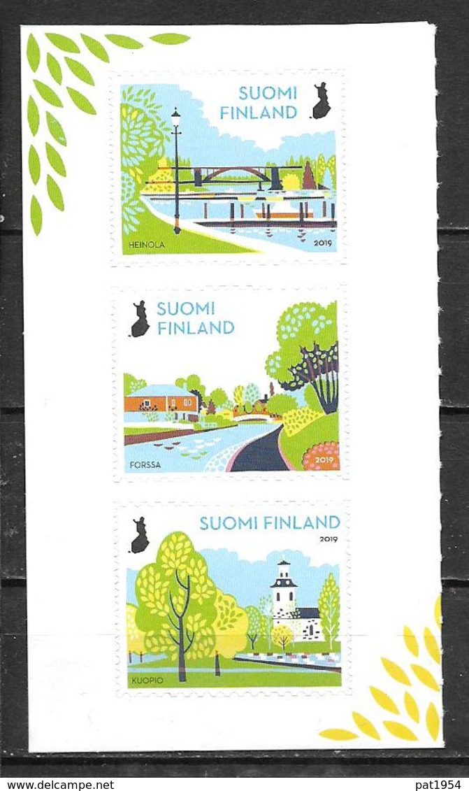 Finlande 2019 Timbres Neufs Parcs Urbains - Ongebruikt