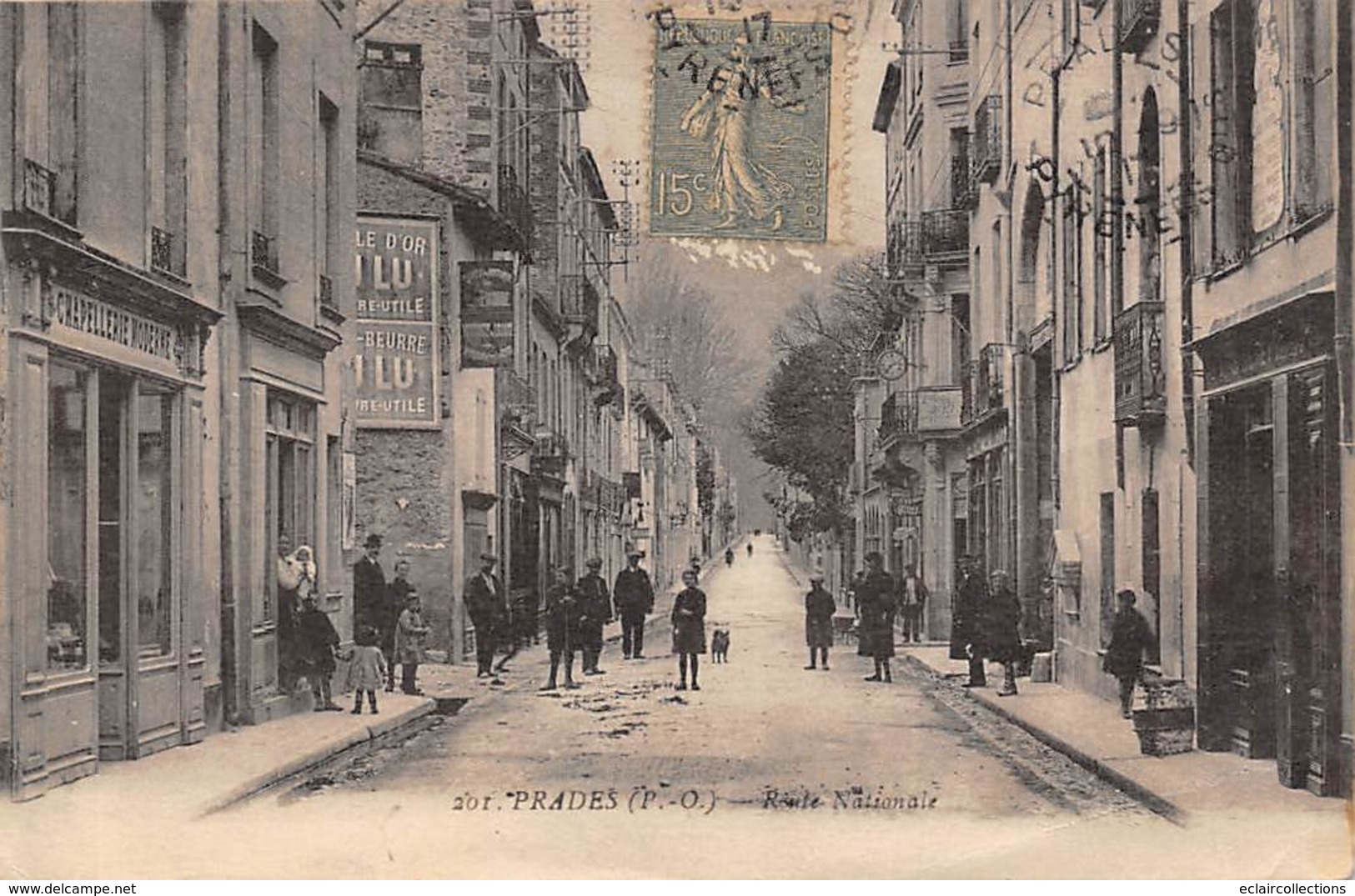 Prades         66        Rue Nationale.   Plaque Lu        (voir Scan) - Prades