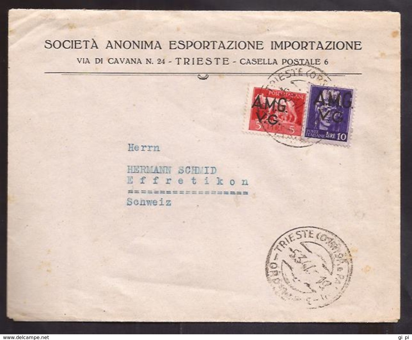 GR1983  - LETTERA PER LA SVIZZERA - Marcophilia