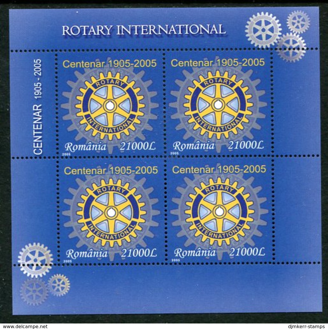ROMANIA 2005  Rotary Centenary Sheetlet MNH / **.  Michel 5903 Kb - Nuevos
