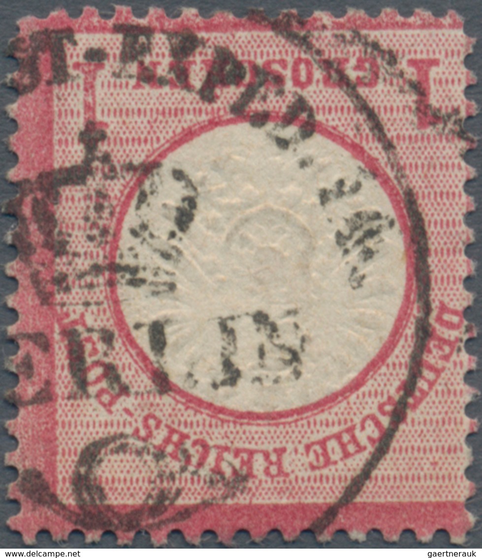 Deutsches Reich - Brustschild: 1872 KRONE-POSTHORN-K1 "K.PR.POST EXPED. 14 BERLIN" Auf 1 Gr.-NUR 3 S - Ongebruikt