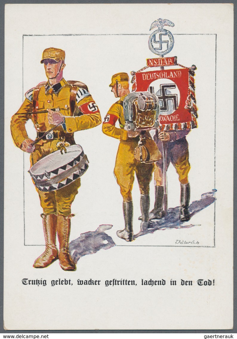 Ansichtskarten: Propaganda: 1919/1945: Posten Mit Ca 60 Propaganda-Karten, Dazu Einige Fotos Und Ver - Politieke Partijen & Verkiezingen