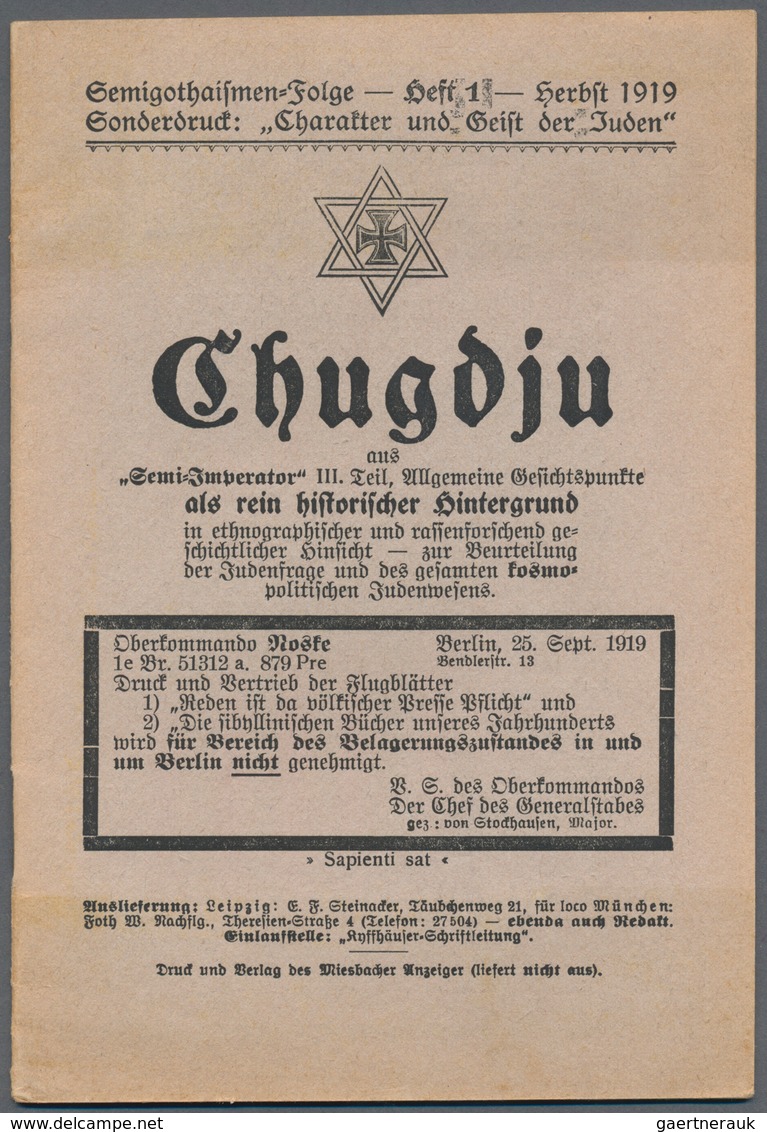 Ansichtskarten: Propaganda: 1919/1945: Posten mit ca 60 Propaganda-Karten, dazu einige Fotos und ver