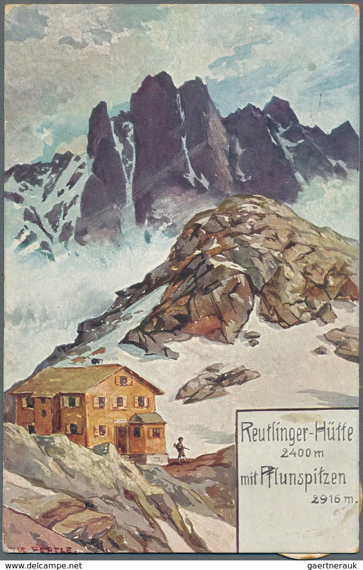 Ansichtskarten: Motive / Thematics: ALPINISMUS, Schachtel Mit über 130 Alten Ansichtskarten Bergstei - Andere & Zonder Classificatie