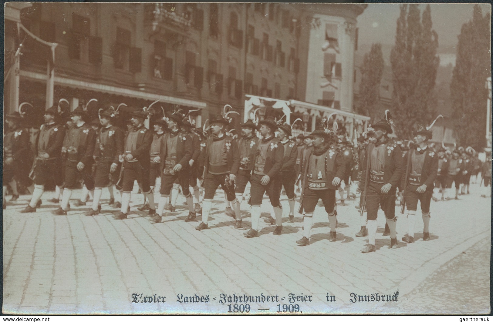 Ansichtskarten: Österreich: TIROL / INNSBRUCK Nur Tiroler Landes-Jahrhundert-Feier 1909, Eine Geschi - Andere & Zonder Classificatie