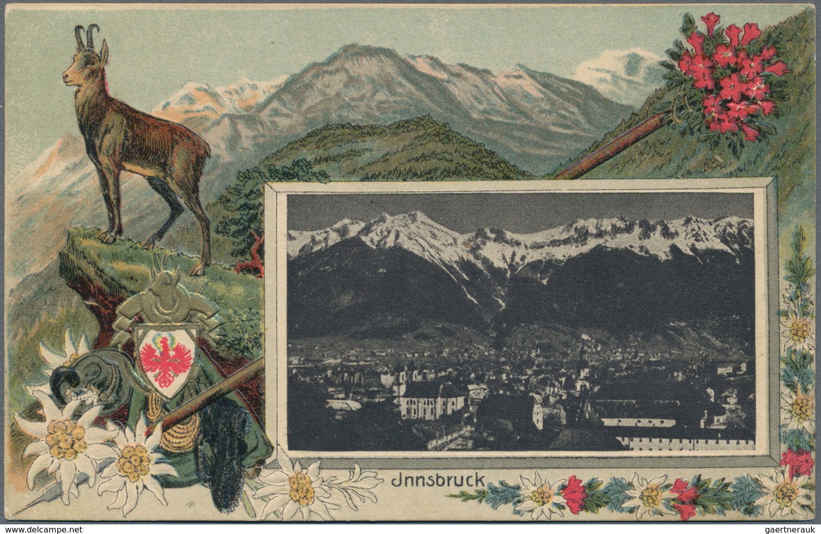 Ansichtskarten: Österreich: TIROL / INNSBRUCK, Schachtel Mit Gut 100 Historischen Lithographien Ab 1 - Andere & Zonder Classificatie