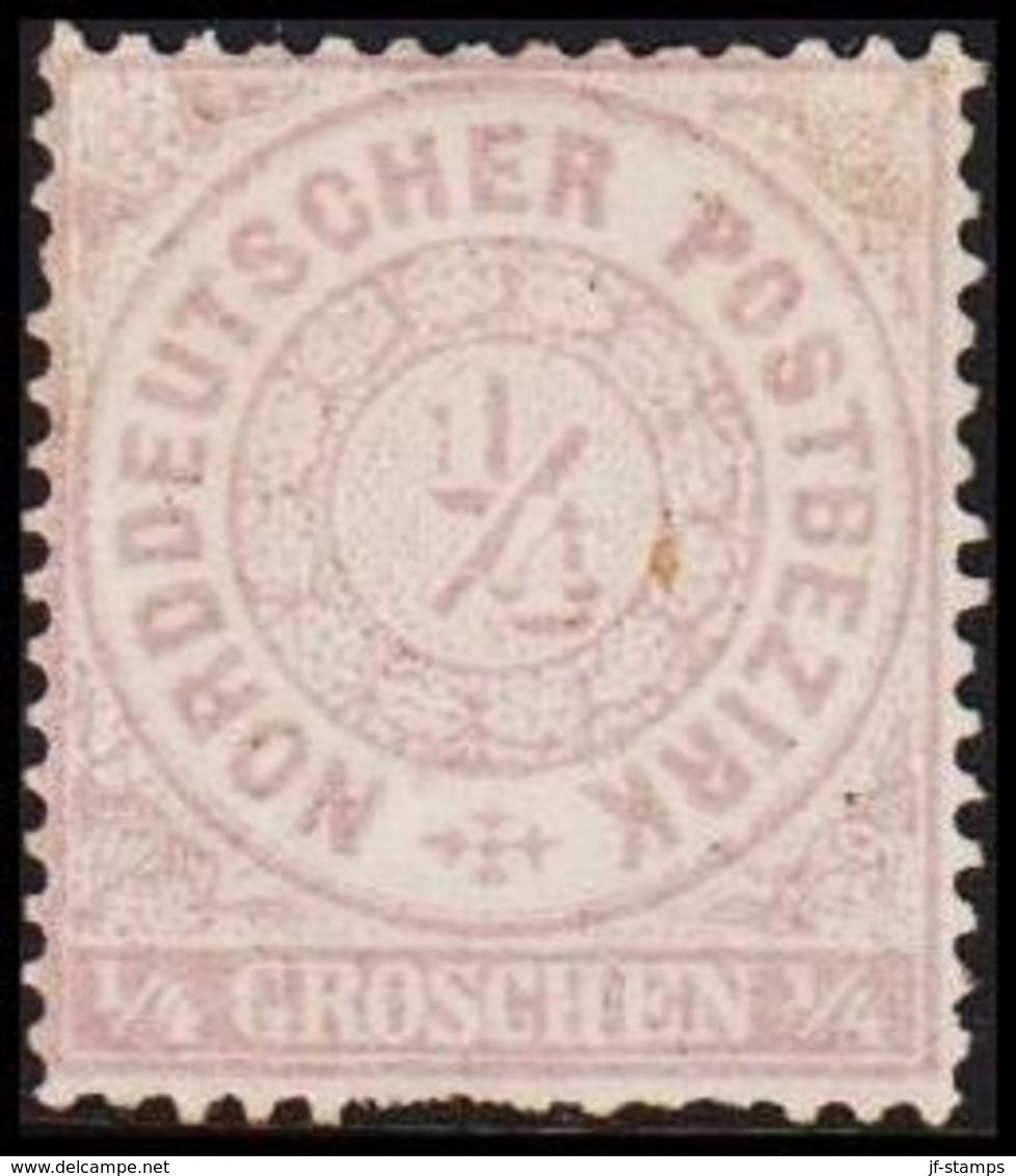 1868. NORDDEUTSCHER POSTBEZIRK.  1/4 GROSCHEN. () - JF320108 - Neufs