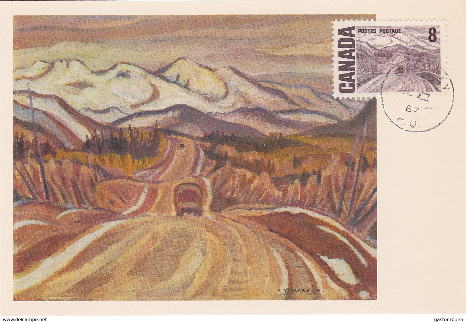 Carte Maximum Peinture Canada 1967 A Y Jackson - Maximumkaarten