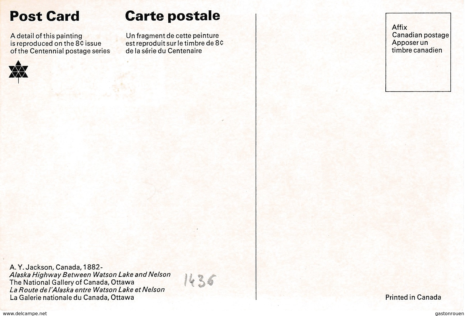 Carte Maximum Peinture Canada 1967 A Y Jackson - Maximumkarten (MC)