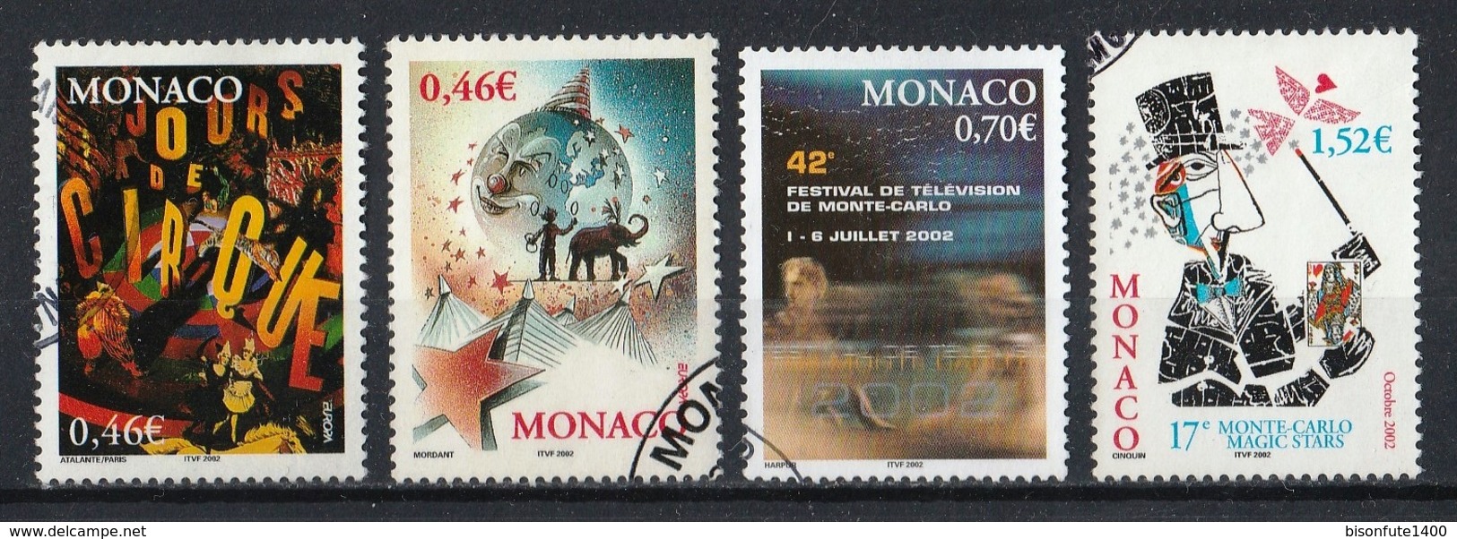 Monaco 2000 à 2002 : Timbres Yvert & Tellier N° 2252 - 2261 - 2317 - 2323 - 2340 - 2347 - 2348 - 2351 Et 2367 Oblitérés. - Gebraucht