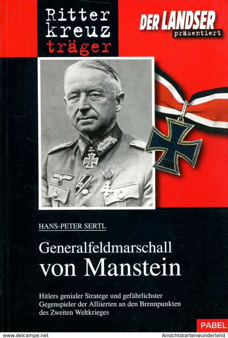 Ritterkreuzträger Generalfeldmarschall Von Manstein - Allemand