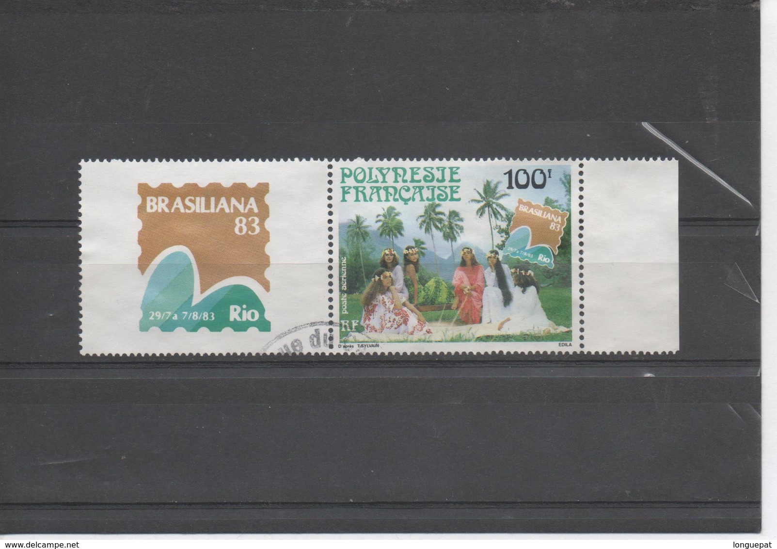 POLYNESIE Fse - "Brasiliana 83" - Jeunes Filles En Robes Polynésiennes - Logo Expo - Used Stamps