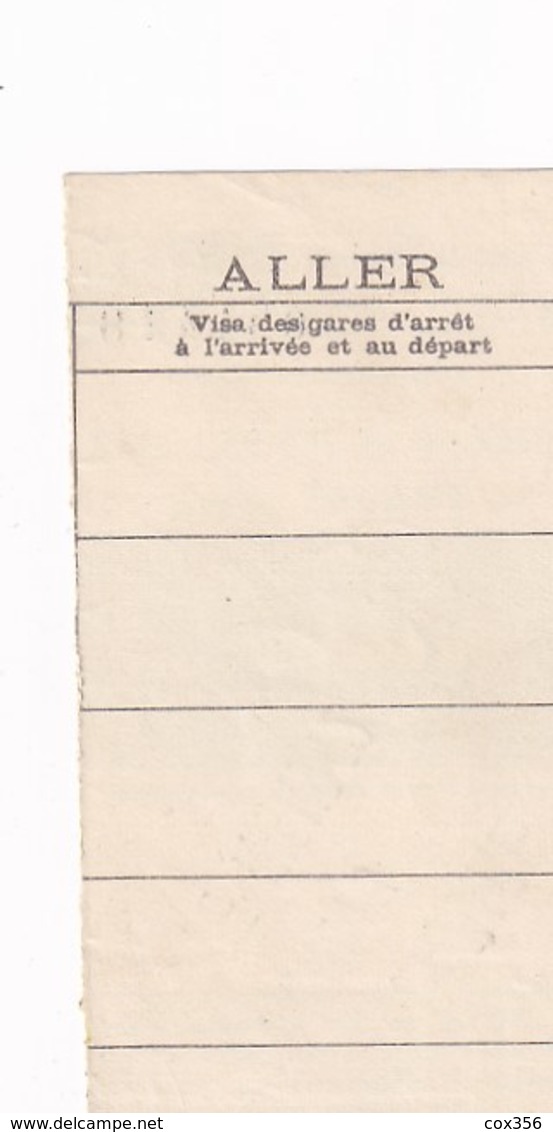 Chemins De Fer De L'Etat Trajet PARIS Au HAVRE Et à MONTIVILLIERS Le 11 Avril 1913 Bon Pour 1 Voyageur En 1er Classe - Europa